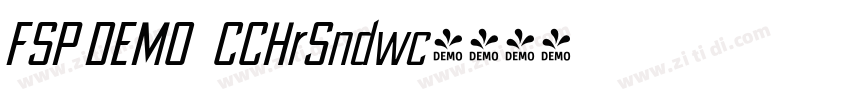 FSP DEMO   CCHrSndwc字体转换